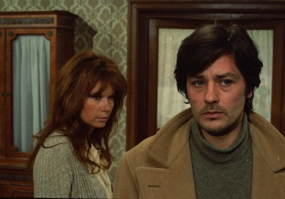 Lea Massari e Alain Delon in La prima notte di quiete