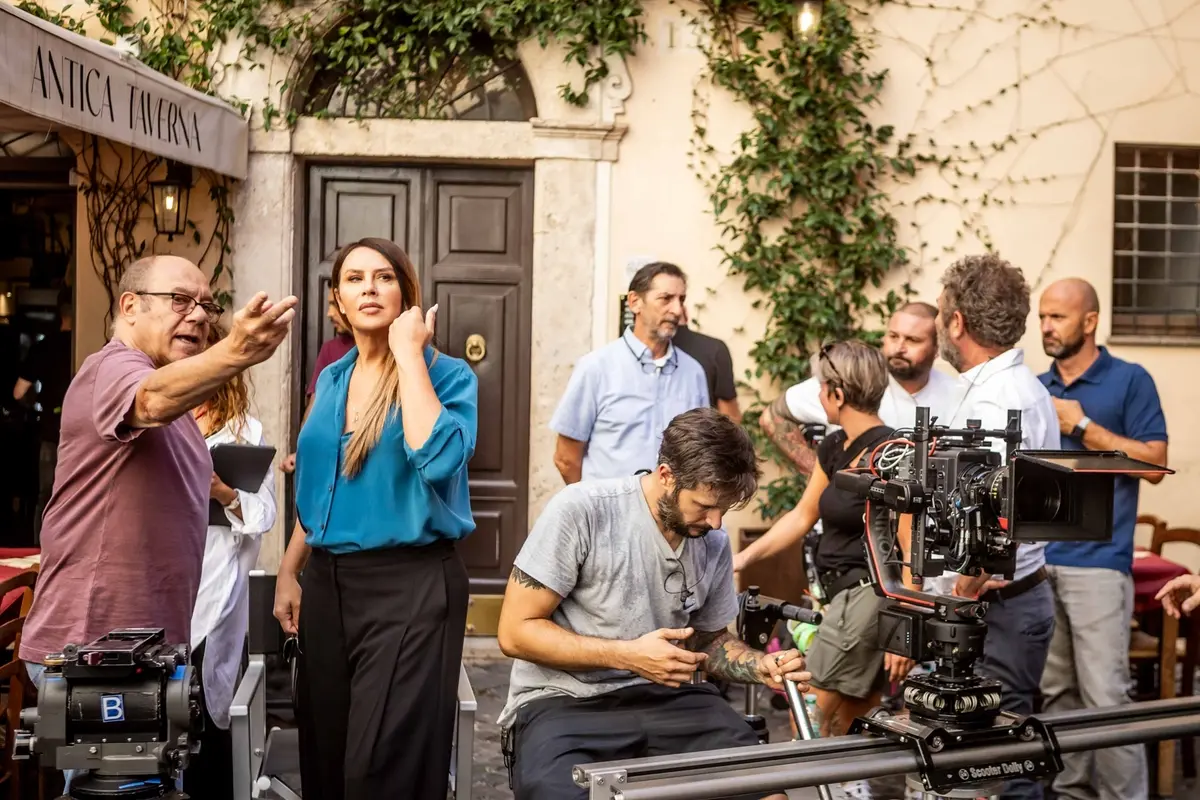 Carlo Verdone sul set di Scuola di seduzione - Foto Francesca Cassaro