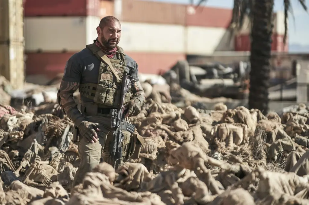 ARMY OF THE DEAD (Pictured) DAVE BAUTISTA as SCOTT WARD in ARMY OF THE DEAD. Cr. CLAY ENOS/NETFLIX \\u00A9 2021