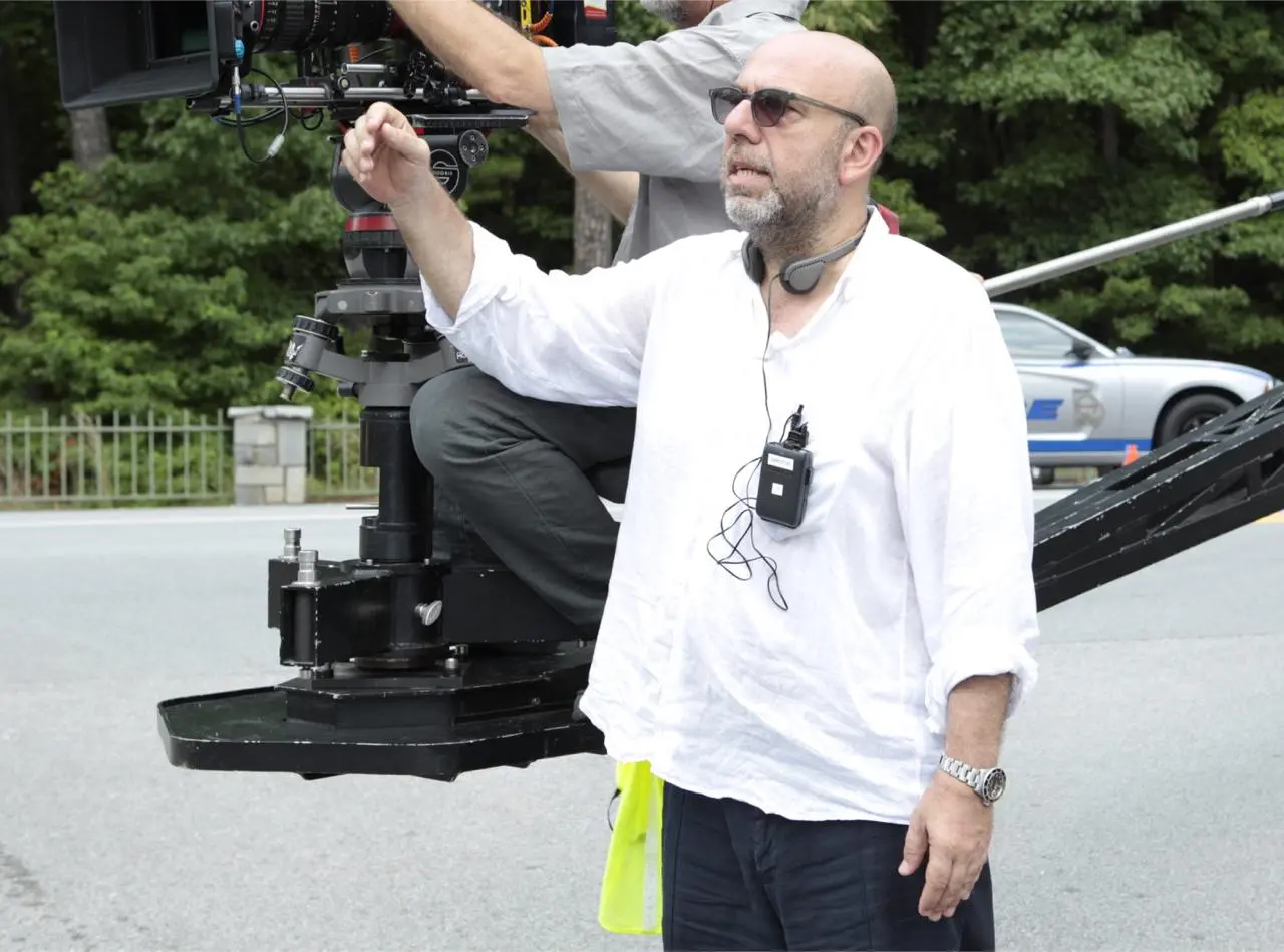 Paolo Virzì sul set del film