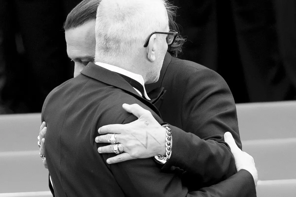 Thierry Fremaux e Johnny Depp (foto di Karen Di Paola)