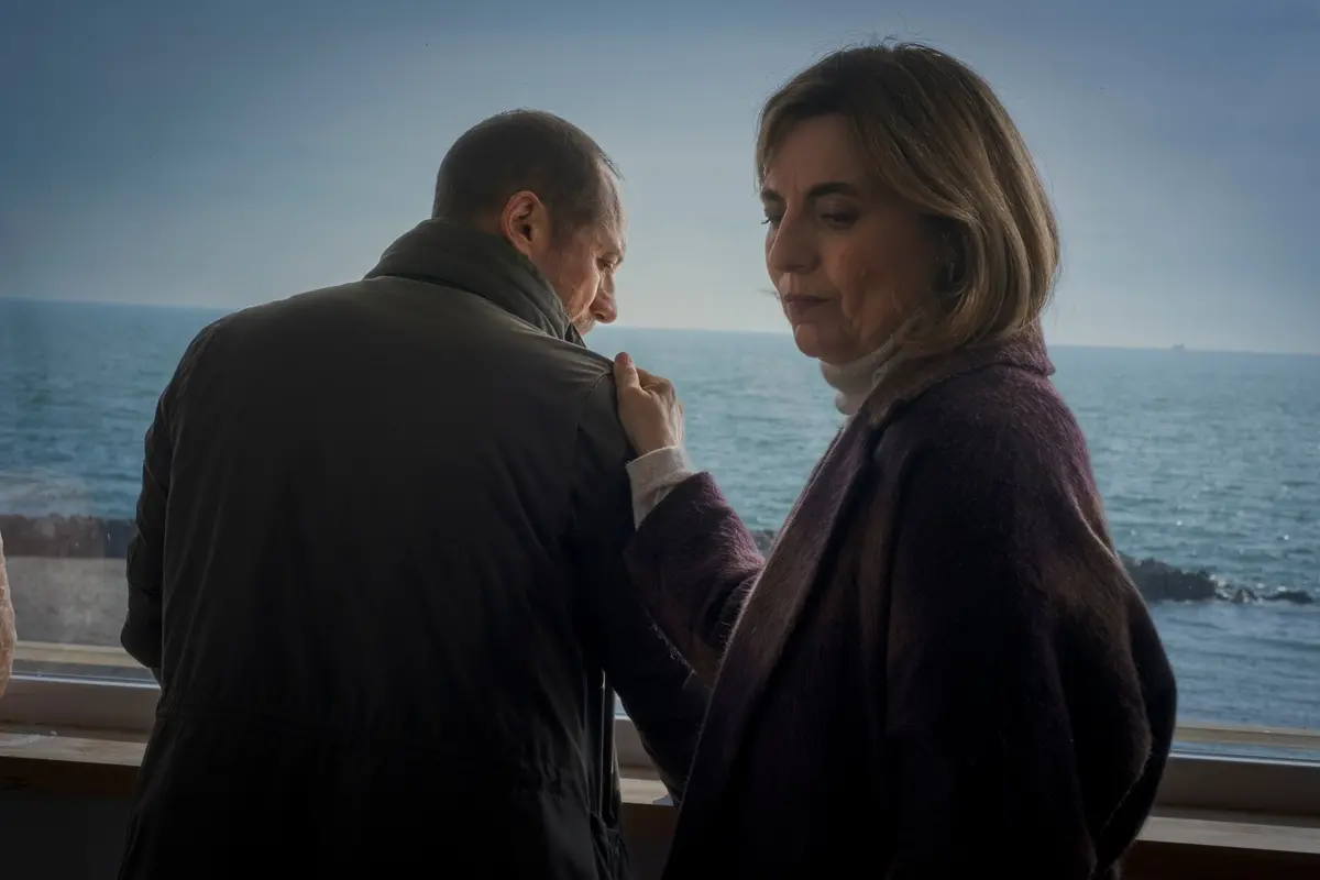 Stefano Accorsi e Michela Cescon in Una figlia - Foto Francesca Fago
