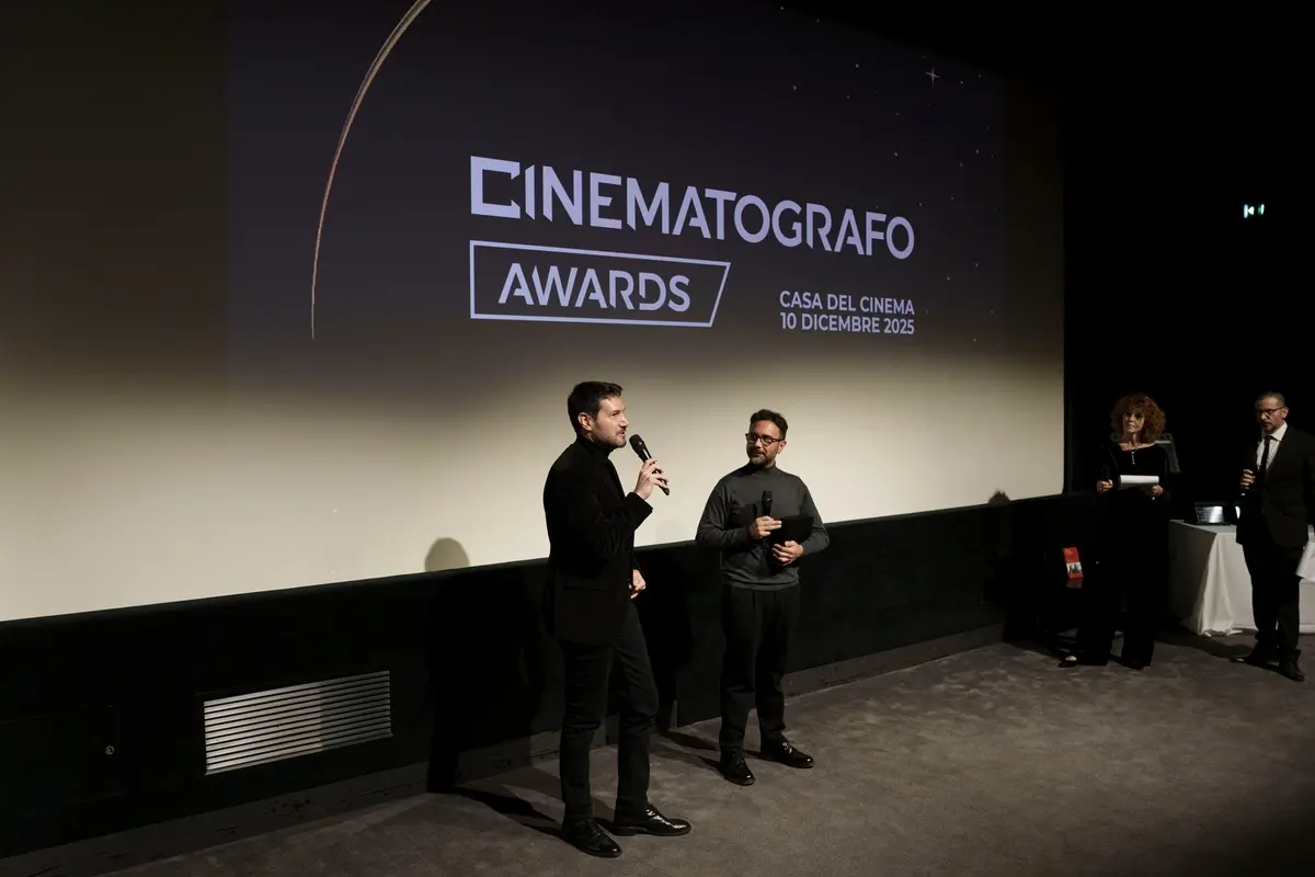 Gianluca Arnone con Leandro Picarella, Premio Film Rivelazione per Sciatunostro