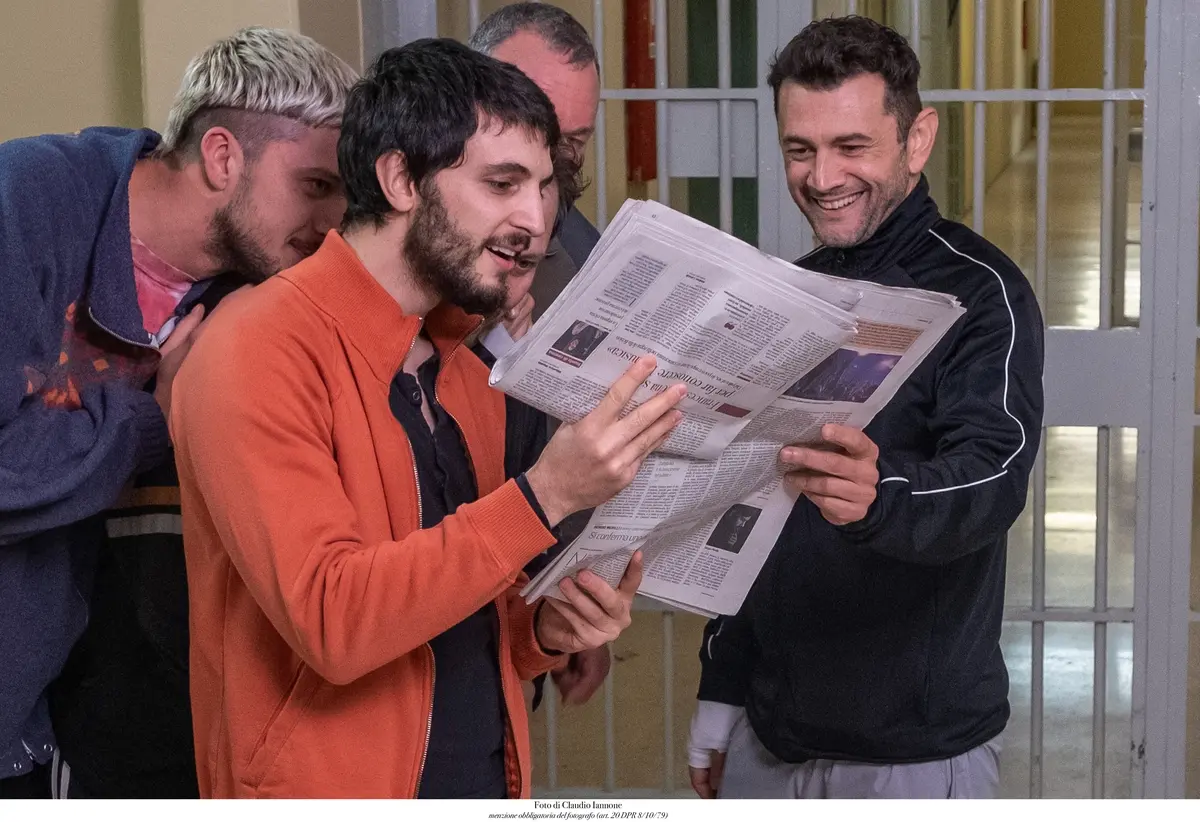 Giacomo Ferrara, Andrea Lattanzi, Vinicio Marchioni in Grazie Ragazzi, regia di Riccardo Milani - Foto Claudio Iannone