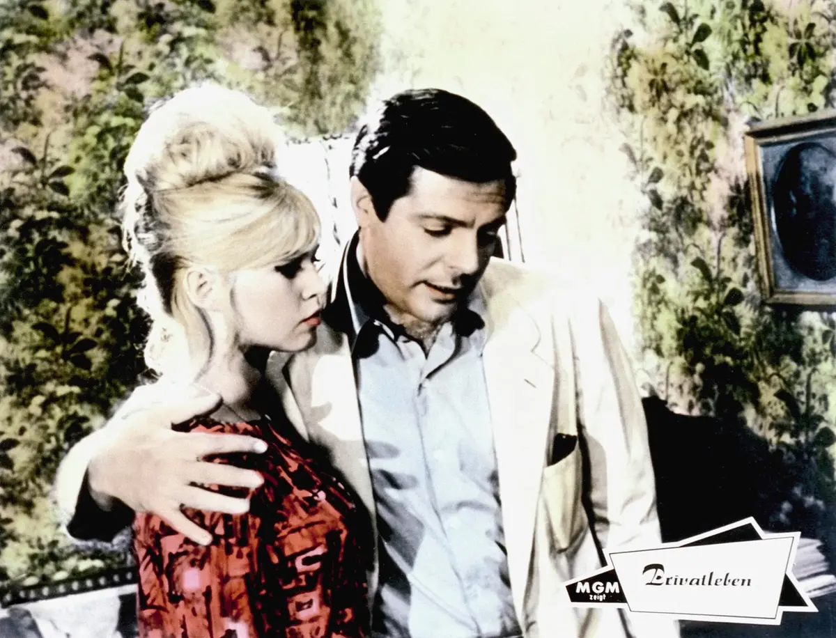Brigitte Bardot e Marcello Mastroianni in Vita privata (1962), @Webphoto