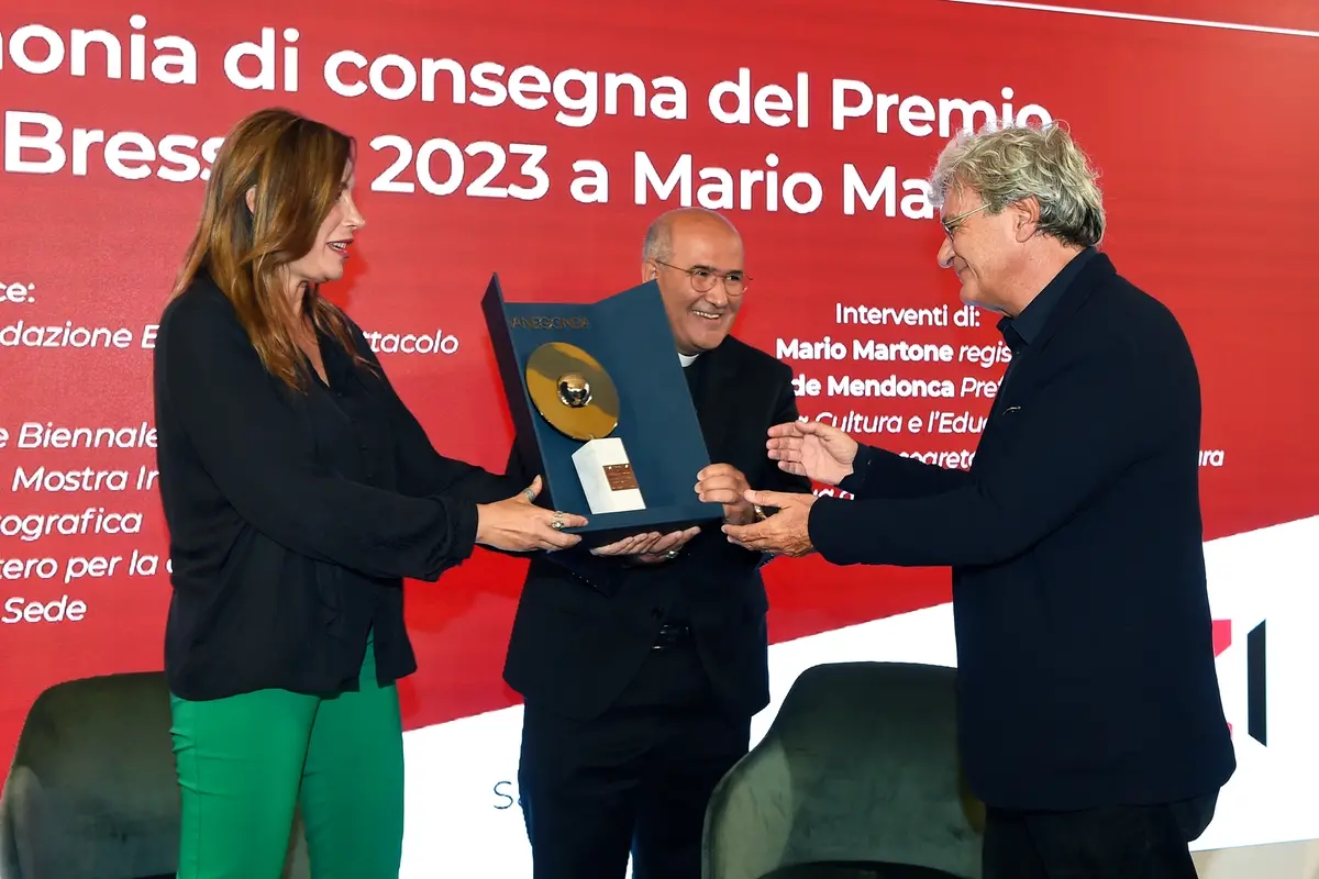 Lucia Borgonzoni, José Tolentino de Mendonça, Mario Martone (foto di Stefano Micozzi)