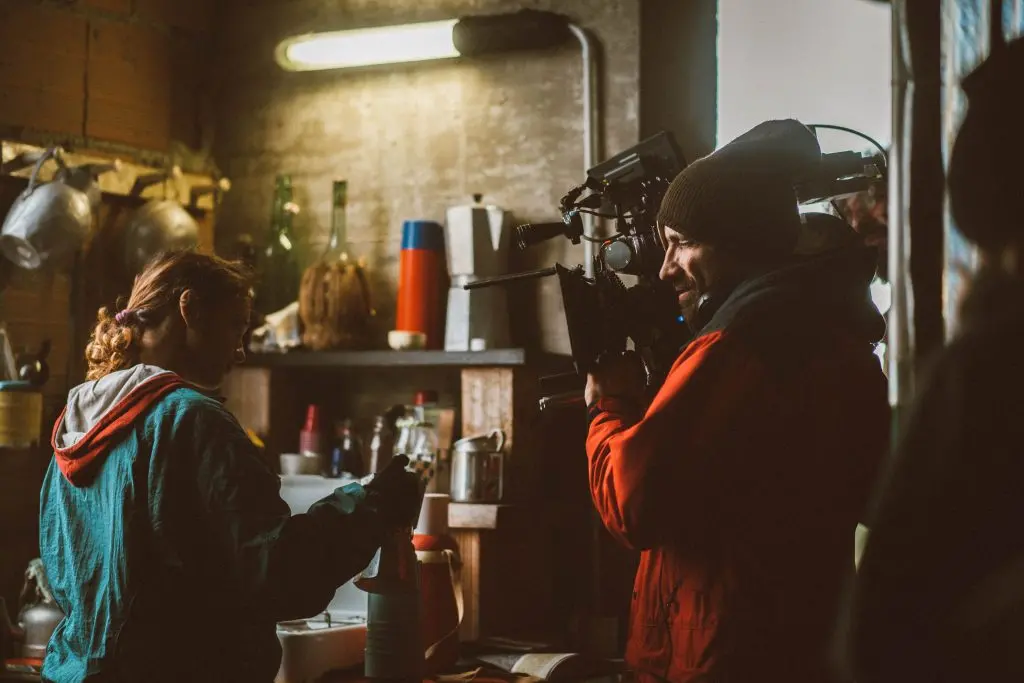 Dario Albertini sul set di Anima bella