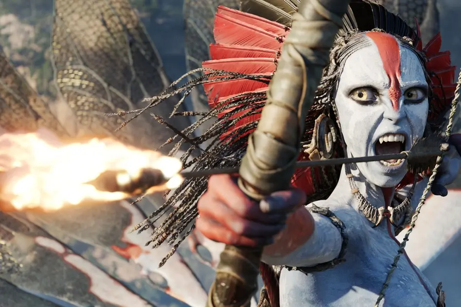 Oona Chaplin in Avatar: Fuoco e cenere \\u00A9 2025 20th Century Studios. All Rights Reserved.