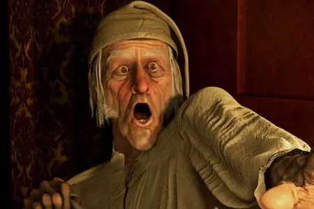 Jim Carrey \\u00E8 Scrooge in<br><i>A Christmas Carol</i>