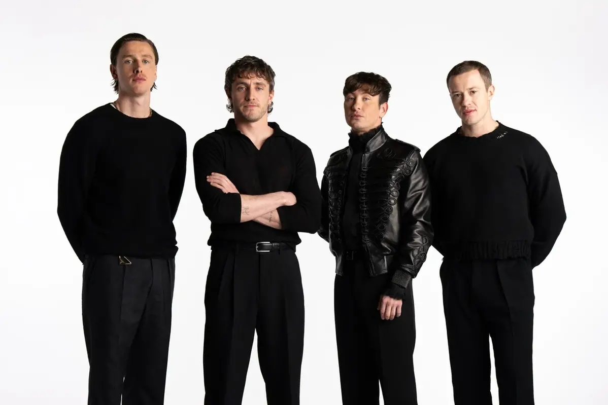 Harris Dickinson (John Lennon), Paul Mescal (Paul McCartney), Barry Keoghan (Ringo Starr) e Joseph Quinn (George Harrison) , John Russo / Sony
