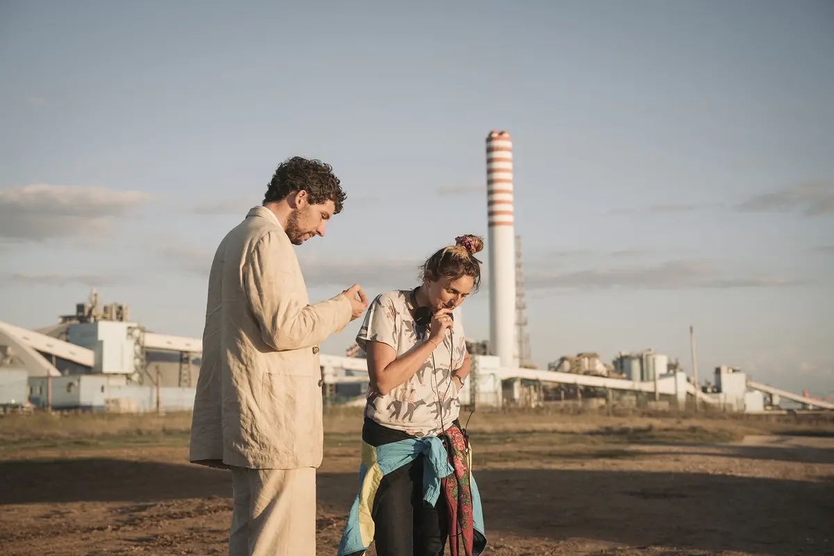 Josh O\\'Connor e Alice Rohrwacher sul set di La chimera , Simona Pampallona