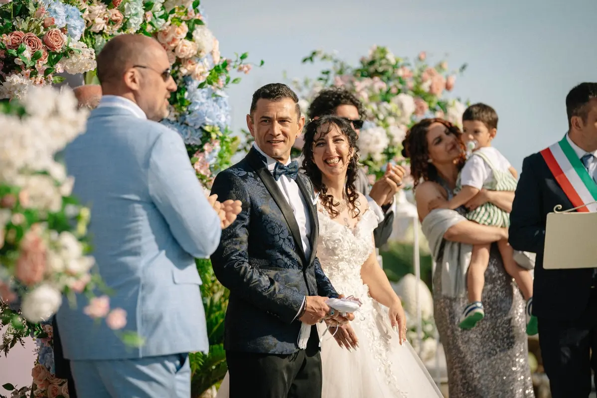 Vinicio Marchioni e Anna Ferraioli Ravel in Un altro Ferragosto - Foto Paolo Ciriello