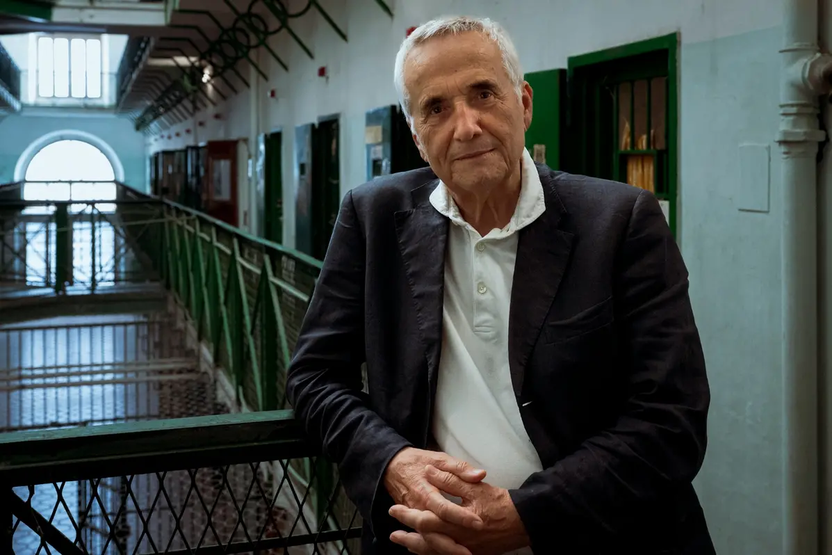 Marco Bellocchio sul set di Portobello , Anna Camerlingo