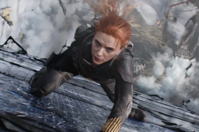 Black Widow/Natasha Romanoff (Scarlett Johansson) in Marvel Studios\\' BLACK WIDOW, in theaters and on Disney+ with Premier Access. Photo courtesy of Marvel Studios. \\u00A9Marvel Studios 2021. All Rights Reserved.