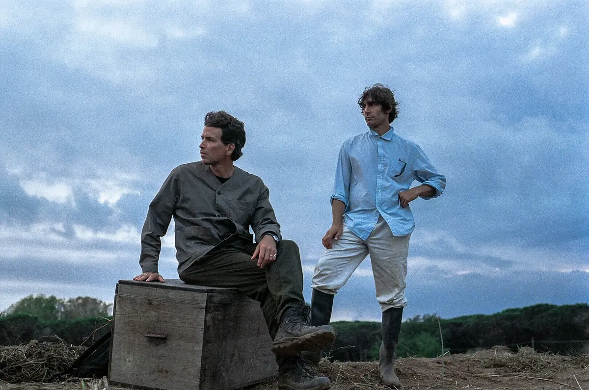 Alessio Rigo de Righi e Matteo Zoppis sul set