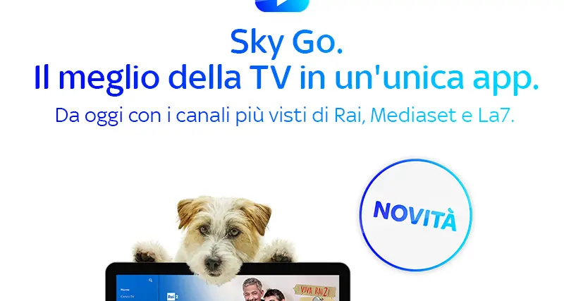 Su Sky Go le reti generaliste