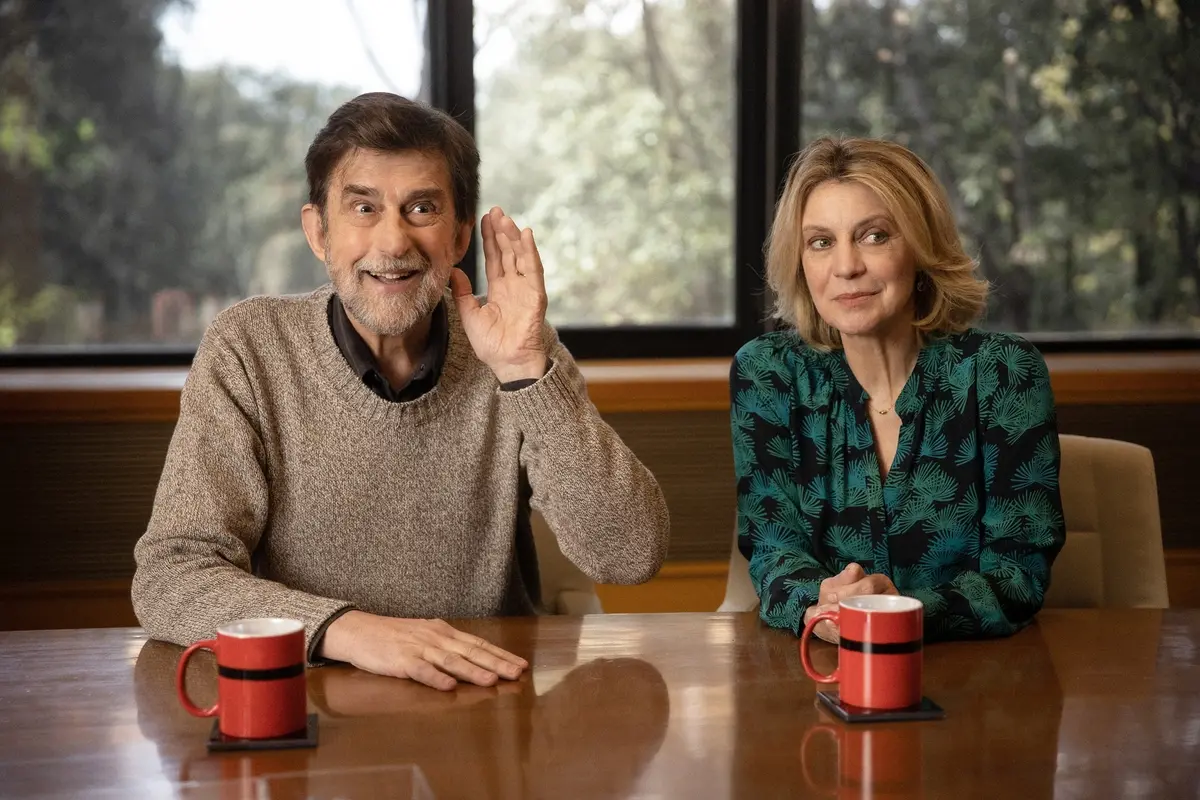 Nanni Moretti e Margherita Buy in Il sol dell\\'avvenire