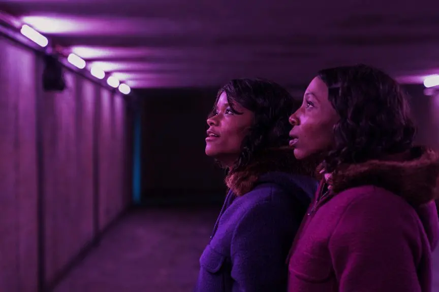 (L to R) Letitia Wright stars as June Gibbons and Tamara Lawrance stars as Jennifer Gibbons in director Agnieszka Smoczynska\\'s THE SILENT TWINS, a Focus Features release.