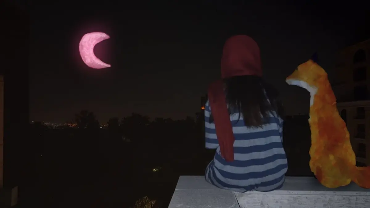 A Fox Under a Pink Moon