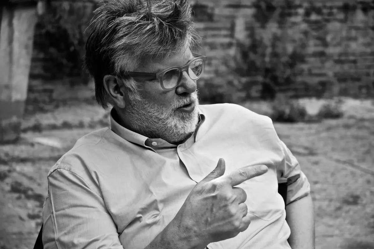 Carlo Mazzacurati sul set de La sedia della felicit\\u00E0