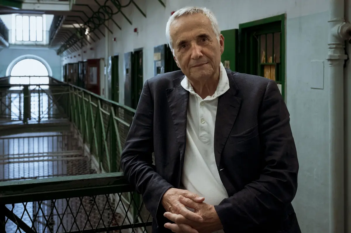 Marco Bellocchio sul set di Portobello ph Anna Camerlingo