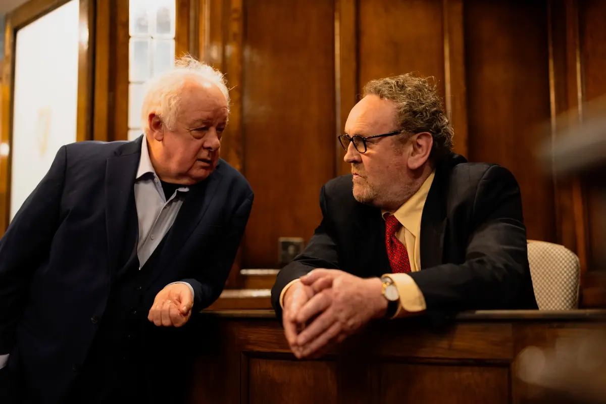 Jim Sheridan e Colm Meaney sul set di Re-creation