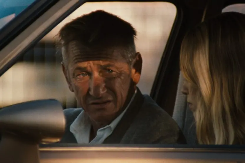 Sean Penn stars as John Vogel and Dylan Penn as Jennifer Vogel inFLAG DAYA Metro Goldwyn Mayer Pictures filmCredit: Courtesy of Metro Goldwyn Mayer Pictures Inc.\\u00A9 2021 Metro-Goldwyn-Mayer Pictures Inc. All Rights Reserved.