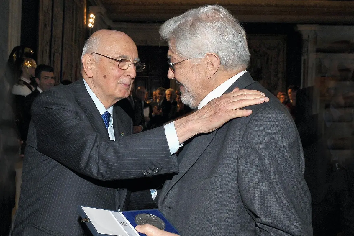 Giorgio Napolitano con Ettore Scola © quirinale.it