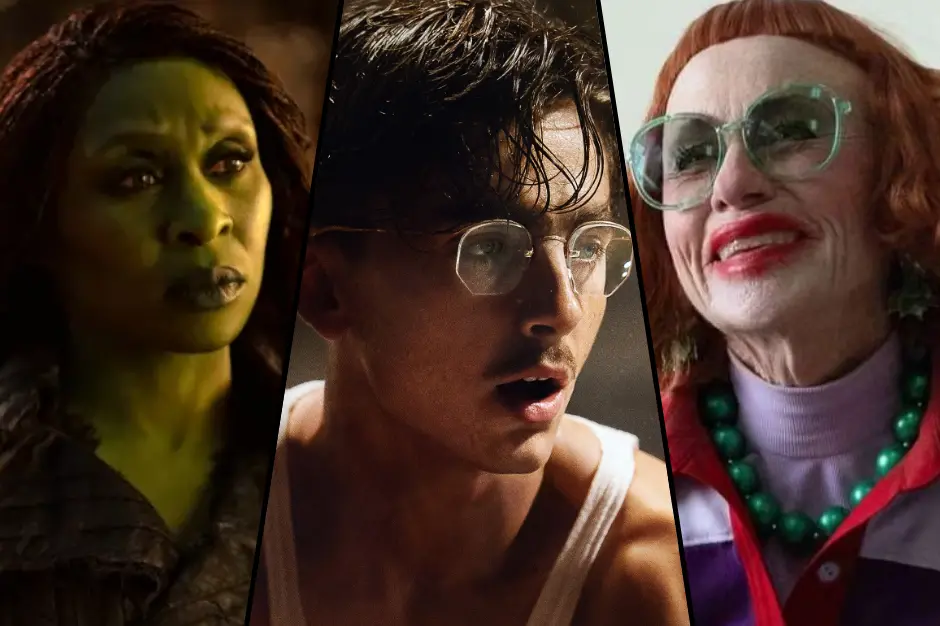 Cynthia Erivo in Wicked - Parte 2 \\u00A9 Universal Studios / Timoth\\u00E9e Chalamet in Marty Supreme \\u00A9 I Wonder Pictures / Amy Madigan in Weapons \\u00A9 Warner Bros.