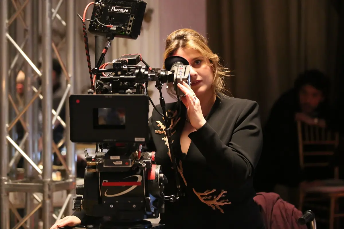 Michela Giraud sul set di Flaminia , Cristina Di Paolo Antonio