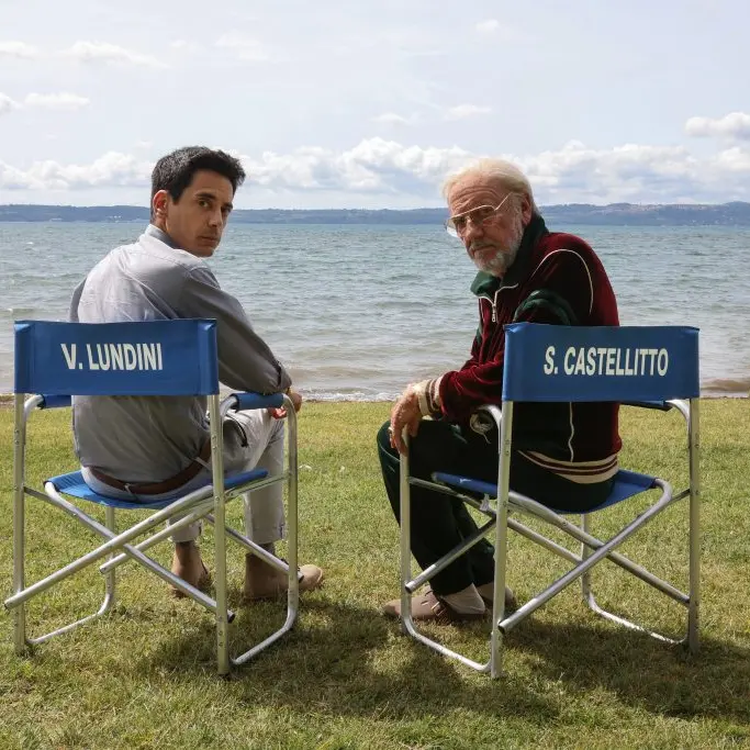 Lundini e Castellitto sul set