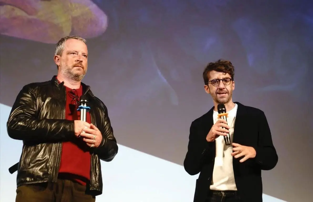 Il regista Massimiliano Camaiti (dx) a Tertio Millennio Film Fest @ Karen Di Paola