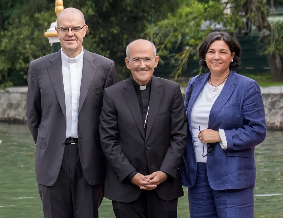 mons. Davide Milani, card. José Tolentino de Mendonça, Giovanna Zabotti