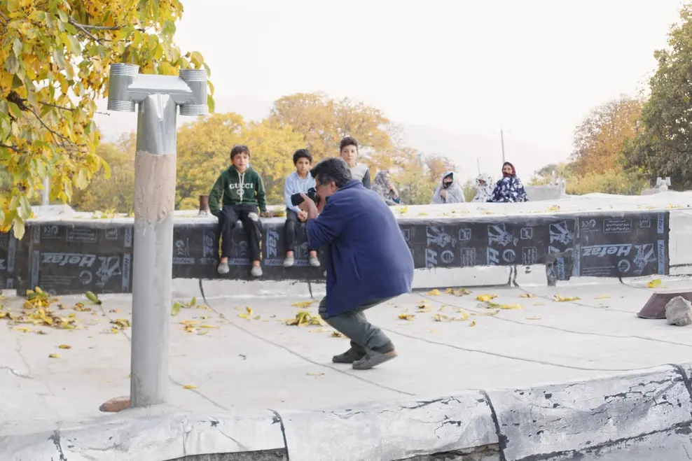 Jafar Panahi sul set di Gli orsi non esistono - @Webphoto