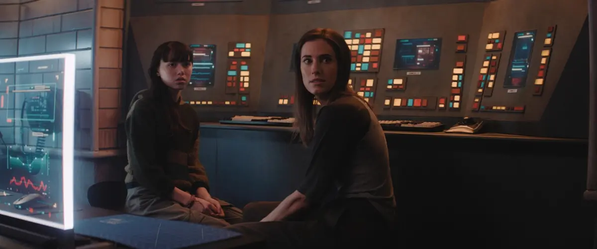 Gemma (Allison Williams) and Cady (Violet McGraw) in M3GAN 2.0, directed by Gerard Johnstone © 2025 Universal Studios. All Rights Reserved.