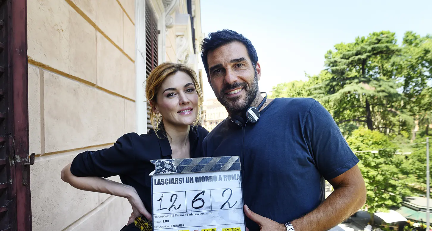 Edoardo Leo sul set