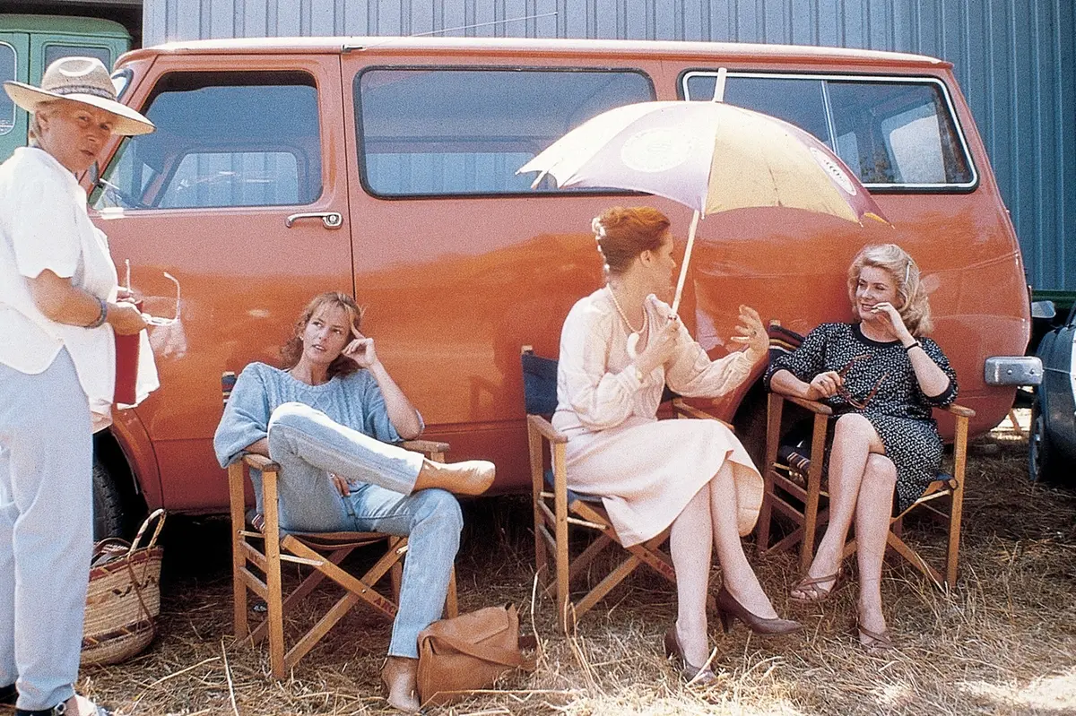 Giuliana De Sio, Liv Ullmann e Catherine Deneuve sul set di Speriamo che sia femmina