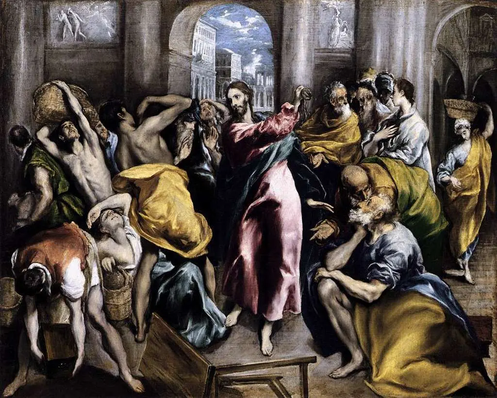 El Greco - Purificazione del Tempio (Olio su tela, 1610-1614)