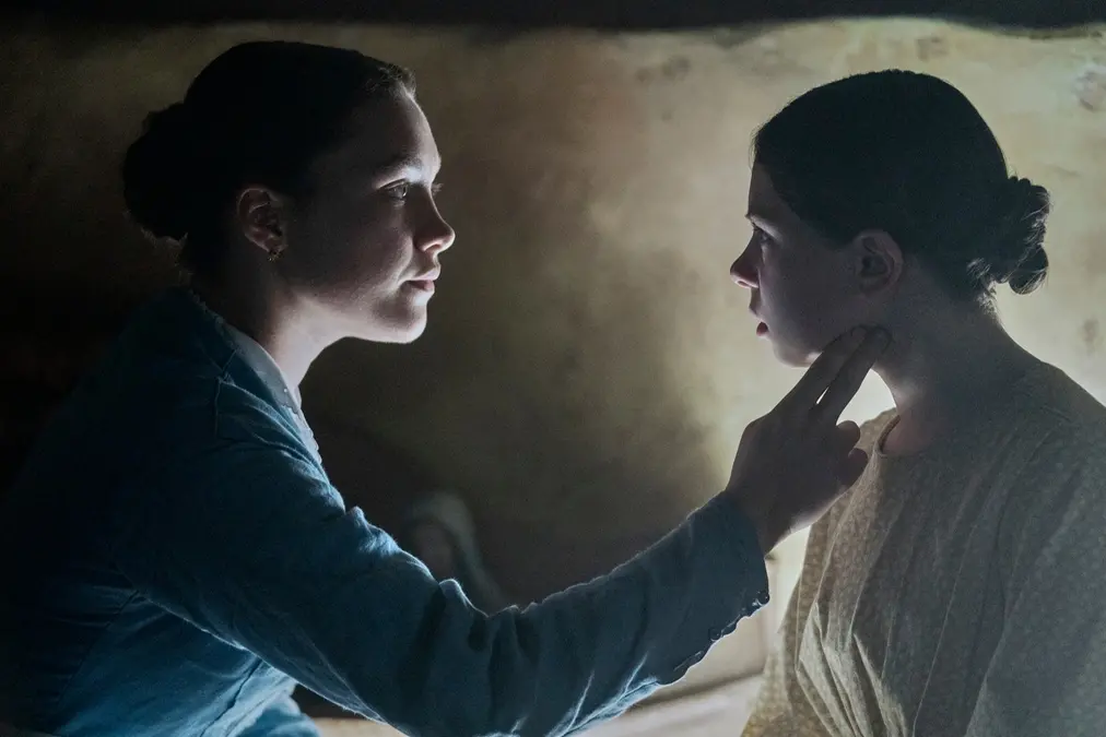 Florence Pugh e Anna O\\u2019Donnell in Il prodigio. Cr. Aidan Monaghan/Netflix \\u00A9 2022