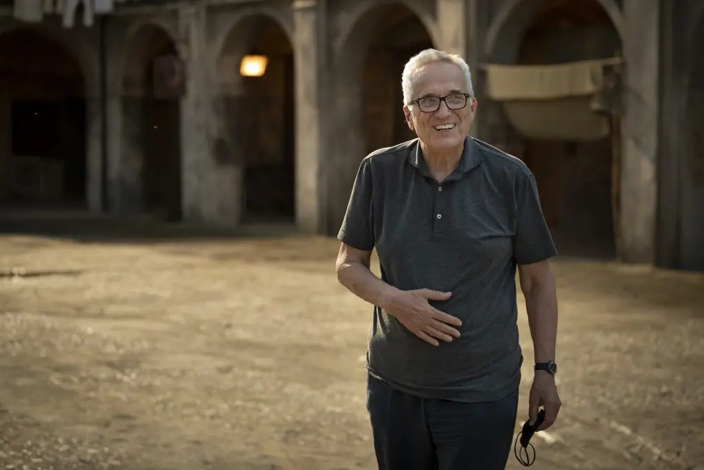 Marco Bellocchio sul set de La Conversione (credits: Anna Camerlingo)