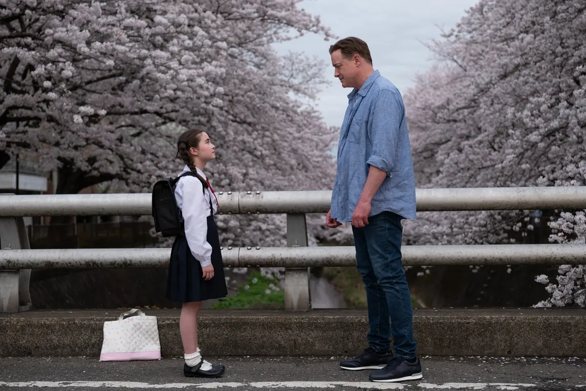 Shannon Gorman and Brendan Fraser in RENTAL FAMILY. Photo by James Lisle/Searchlight Pictures. \\u00A9 2025 Searchlight Pictures. All Rights Reserved. , Searchlight Pictures