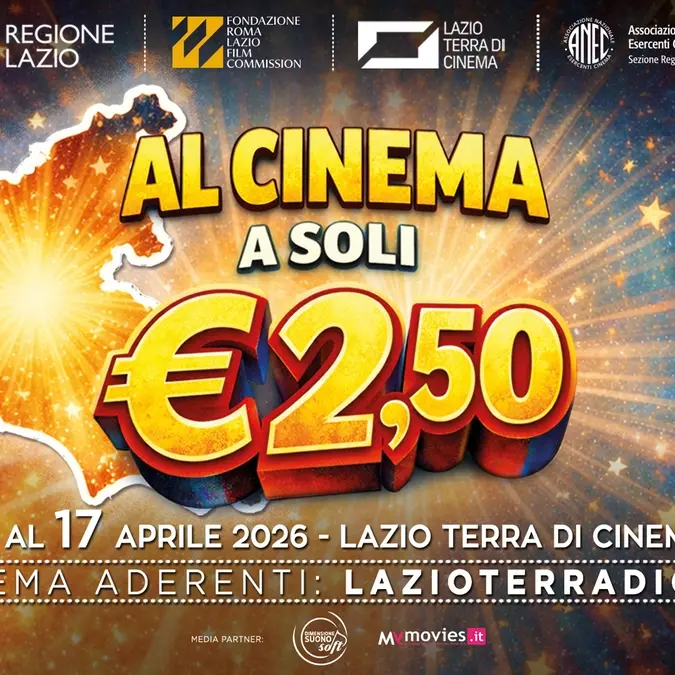 Lazio terra di Cinema: dal 13 al 17 aprile