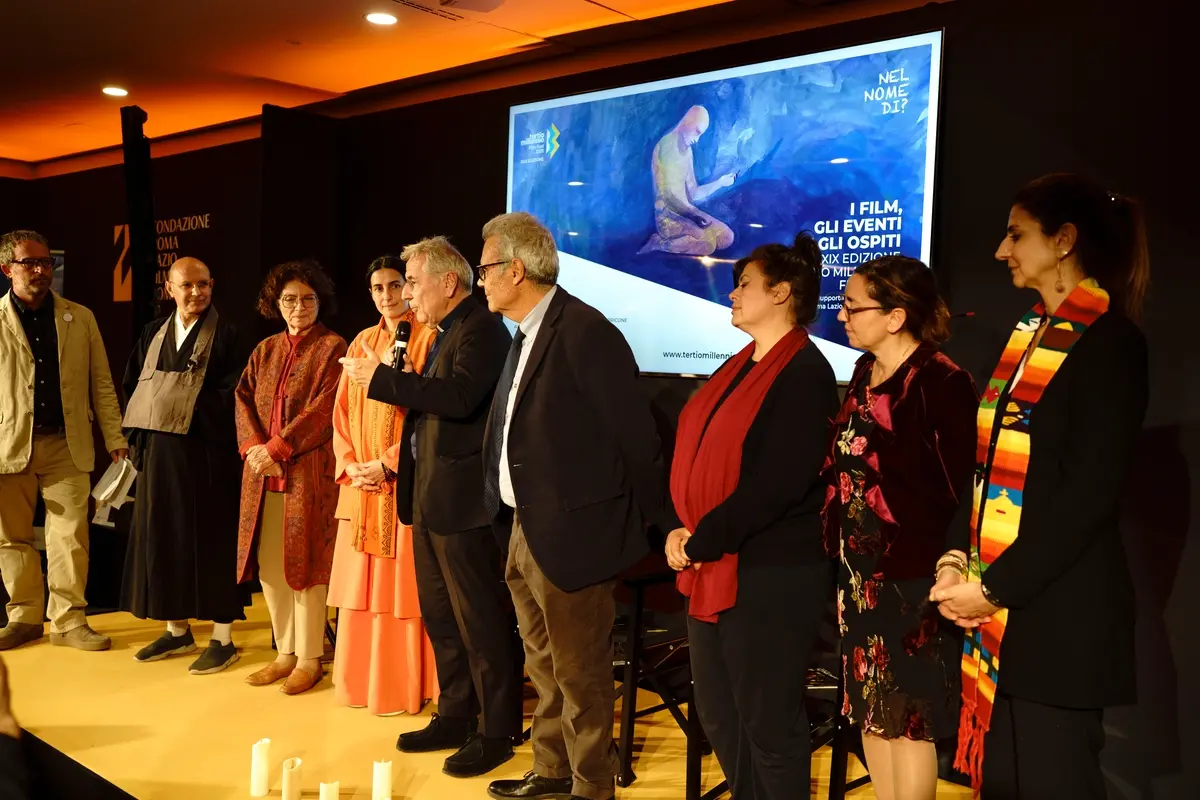 I rappresentanti delle comunit\\u00E0 religiose all\\'evento di presentazione del TMFF2025 allo Spazio Roma Lazio Film Commission alla Festa del Cinema di Roma , Karen Di Paola