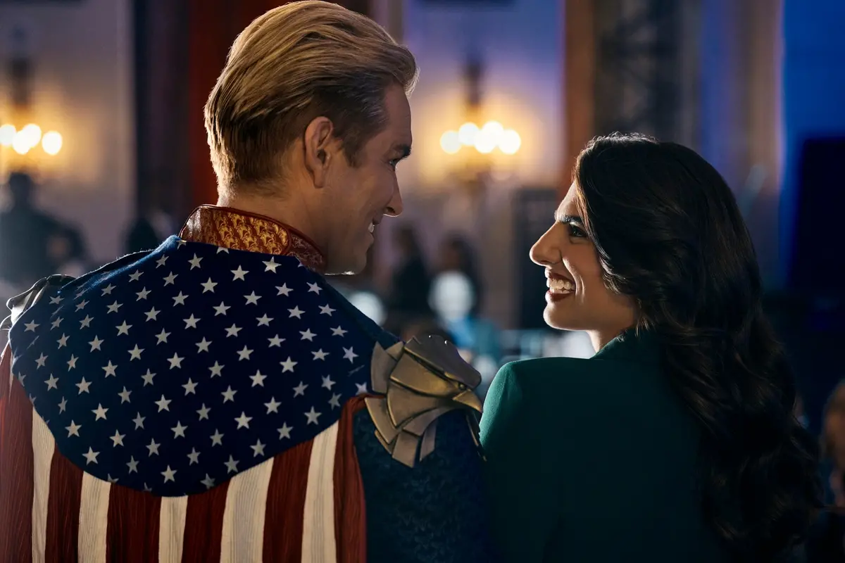 Antony Starr (Homelander), Claudia Doumit (Victoria Neuman) © Amazon Content Services LLC