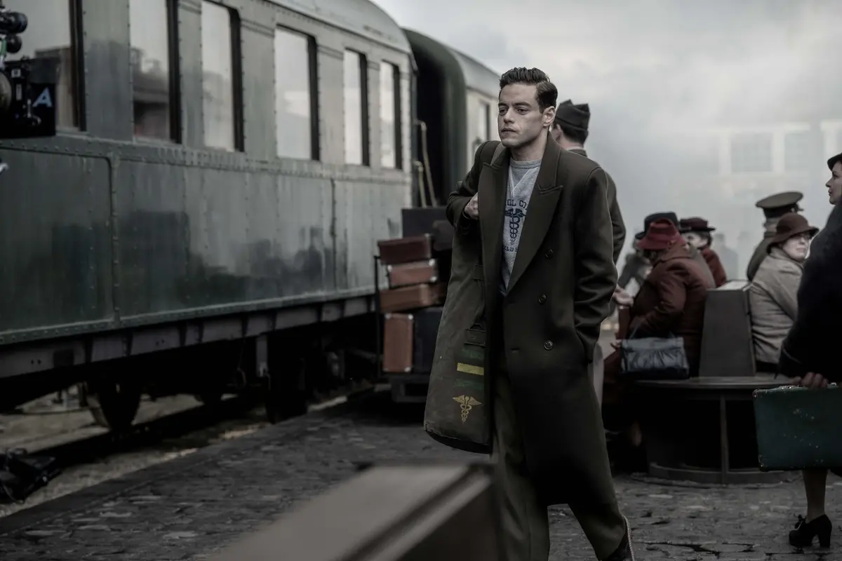 RAMI MALEK as Lt. Col. Douglas Kelley in ‘Nuremberg’ Image: Scott Garfield. Courtesy of Sony Pictures Classics