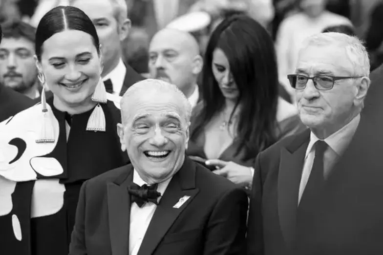 Lily Gladstone, Martin Scorsese, Robert De Niro (foto di Karen Di Paola)