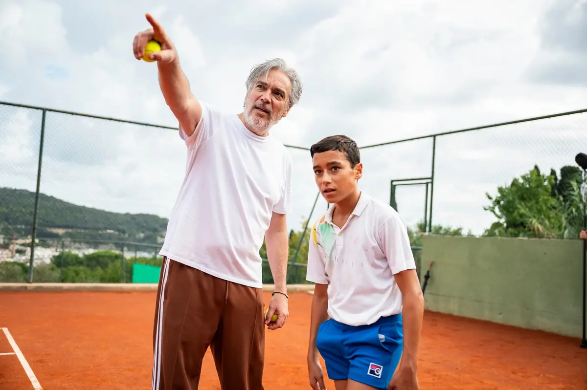 Andrea Di Stefano e Tiziano Menichelli sul set - Foto Andrea Miconi