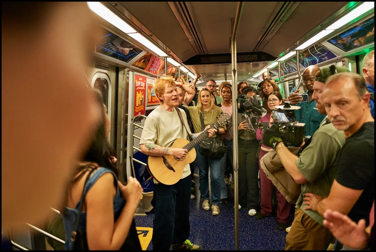 One Shot with Ed Sheeran. Ed Sheeran in One Shot with Ed Sheeran. Cr. Danny Clinch/Netflix © 2025