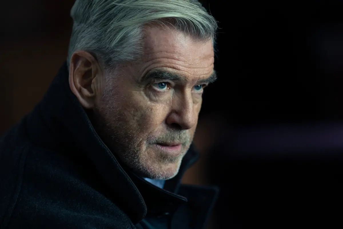 Pierce Brosnan as Conrad Harrigan in Mobland, episode 4, season 1, Streaming on Paramount+ 2025. Photo Credit: Luke Varley/Paramount+