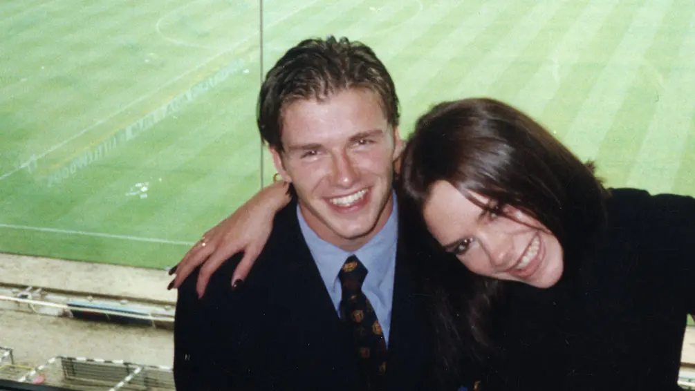 David Beckham e Victoria Adams in \\\"Beckham\\\". Courtesy of Netflix